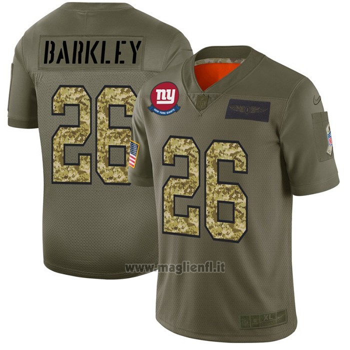 Maglia NFL Limited New York Giants Barkley 2019 Salute To Service Verde